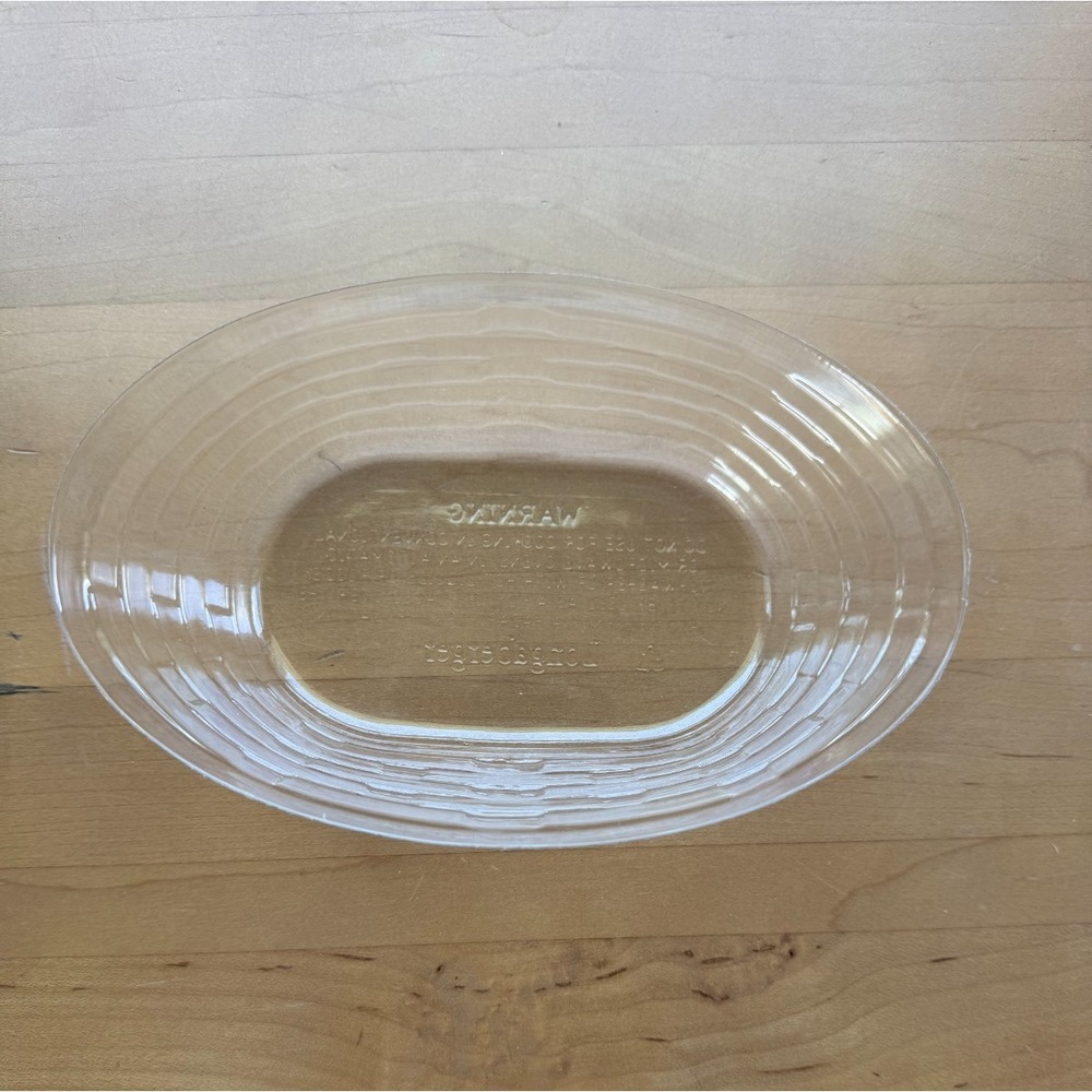 Longaberger Basket Clear Plastic Protector 6.25"L x 4.5"W x 2"H